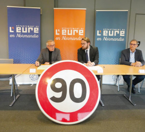 CD27 Rétablissement 90kmh routes départementales sécurité routière