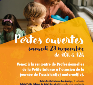 SNA Portes Ouvertes Relais Assistantes Maternelles RAM Petite Enfance Novembre 2024