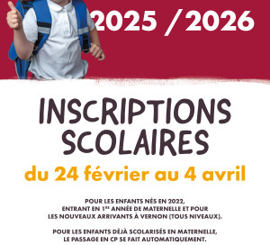 A4 écran inscription 2025-2026