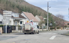 Infotravaux Fibre optique route de Giverny