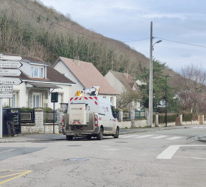 Infotravaux Fibre optique route de Giverny